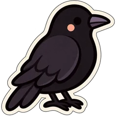 crow sticker