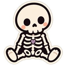 skeleton sticker