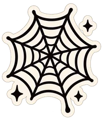 spiderweb sticker