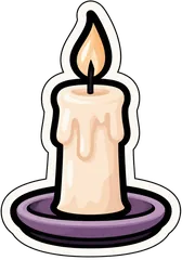 candle sticker