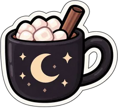 cocoa mug sticker