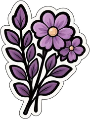 flower sprig sticker