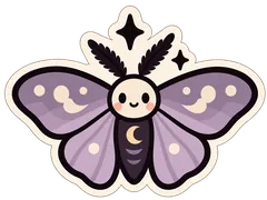 moth sticker