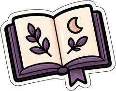 open book sticker